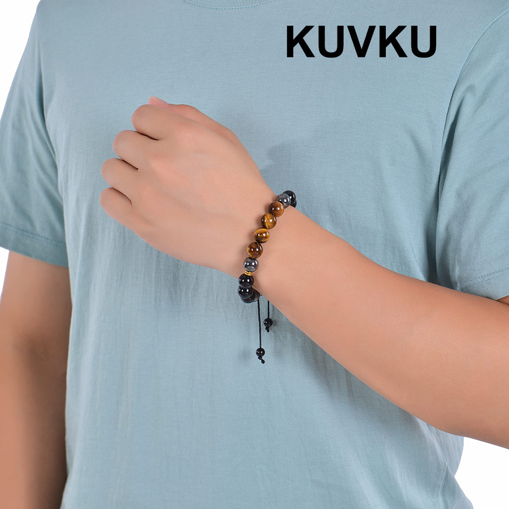 KUVKU Bead Bracelets Triple Protection Bracelet