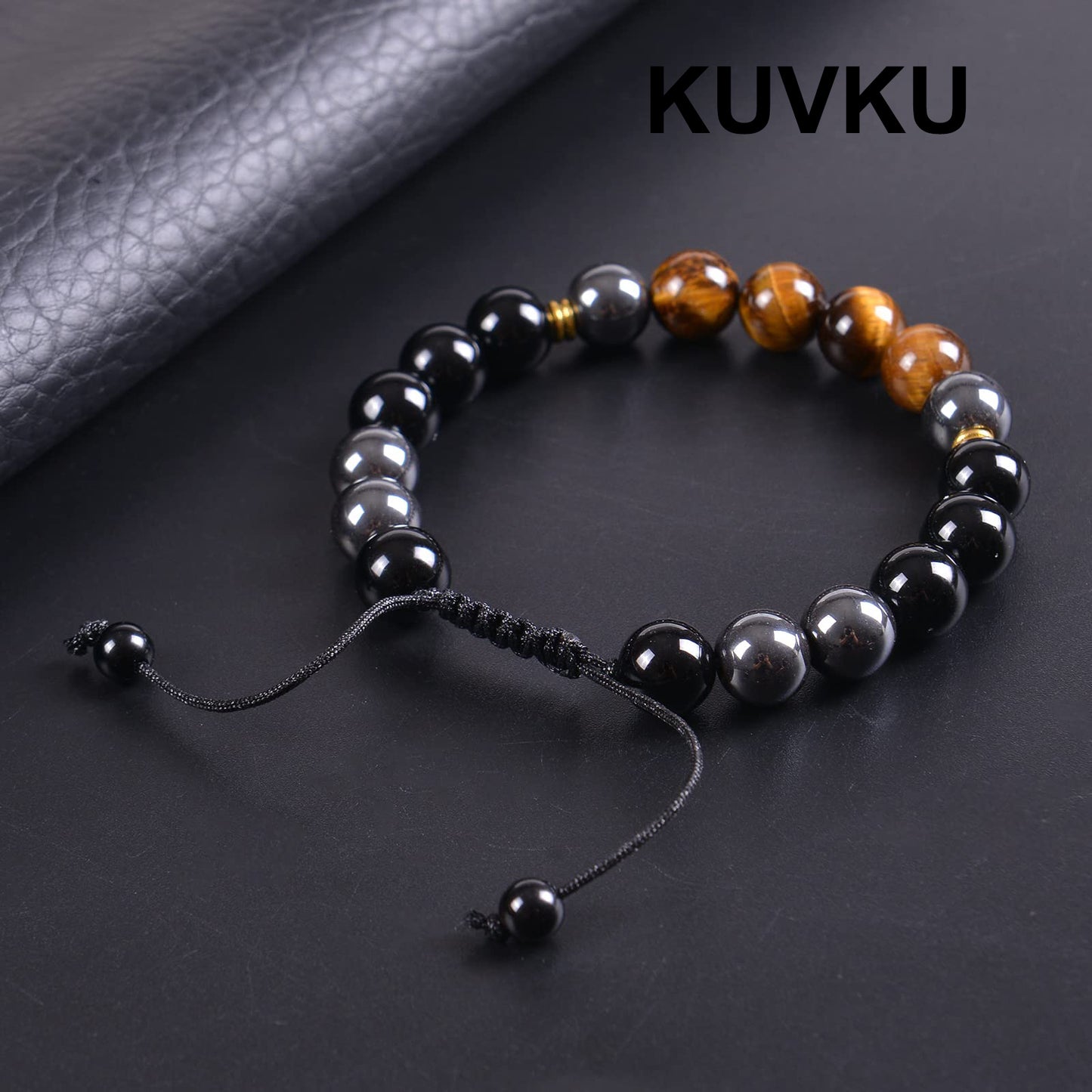 KUVKU Bead Bracelets Triple Protection Bracelet