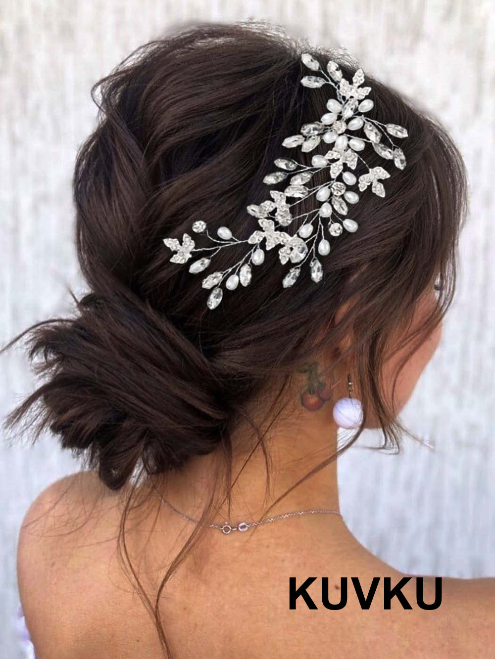 KUVKU Hair Jewelry Wedding Hair Accessories for Women and Girls