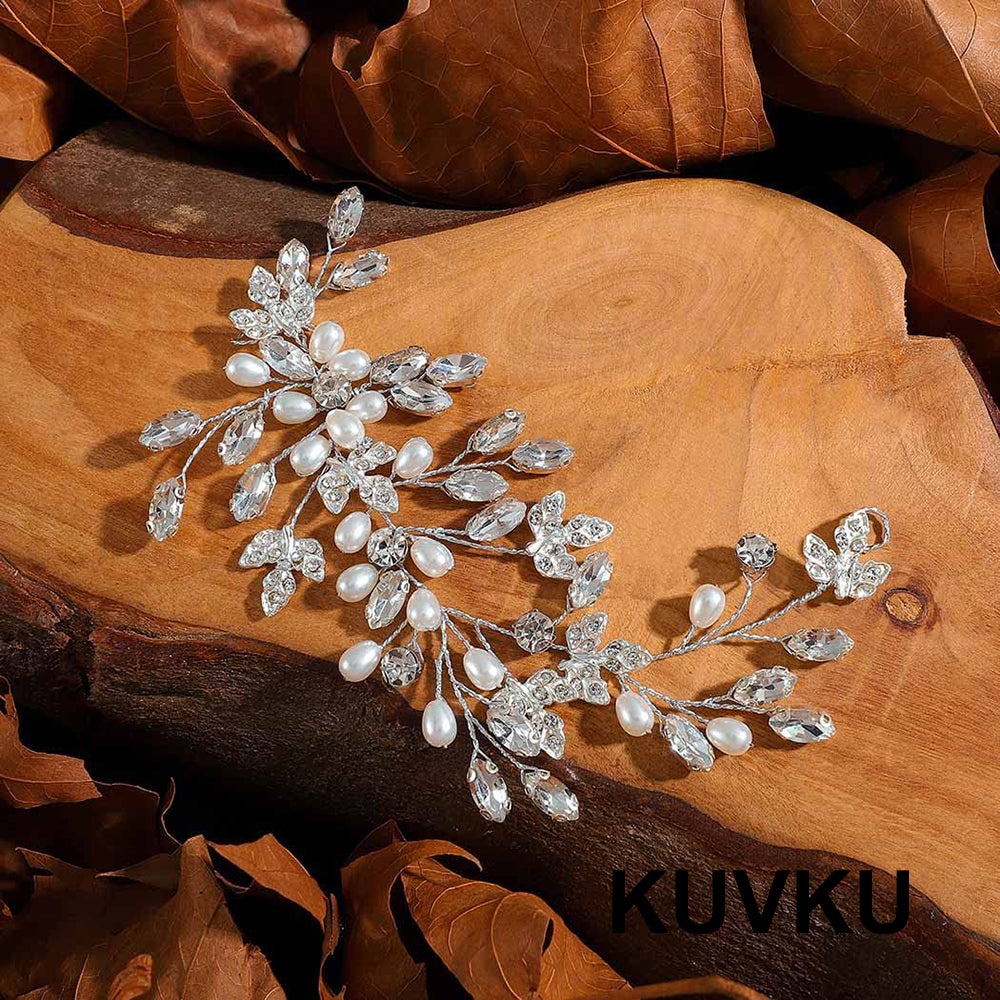 KUVKU Hair Jewelry Wedding Hair Accessories for Women and Girls