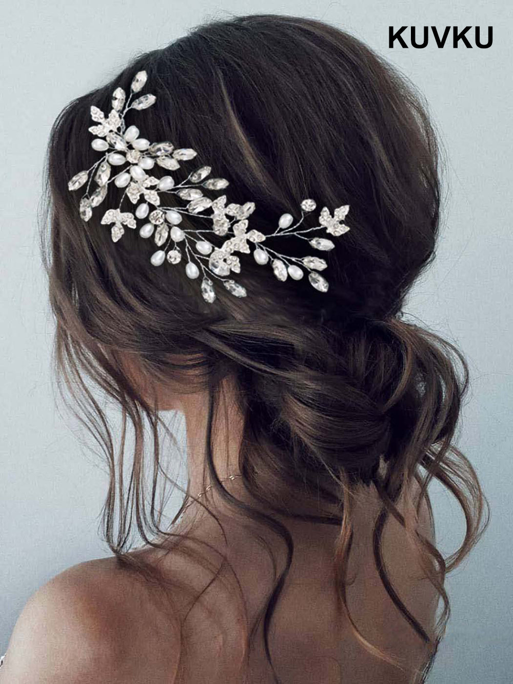 KUVKU Hair Jewelry Wedding Hair Accessories for Women and Girls