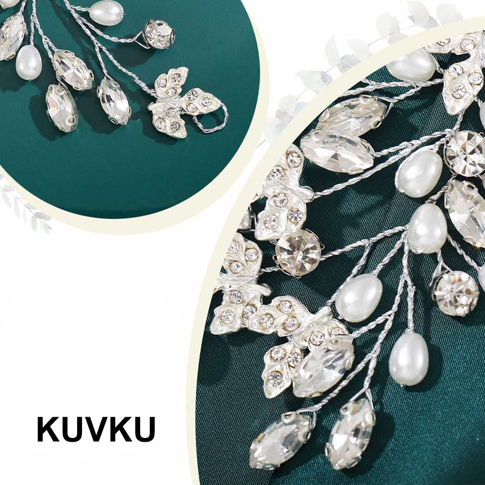 KUVKU Hair Jewelry Wedding Hair Accessories for Women and Girls